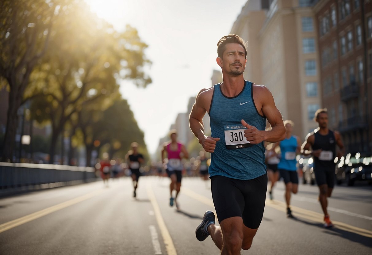 A marathon training program with mental training and technique focus