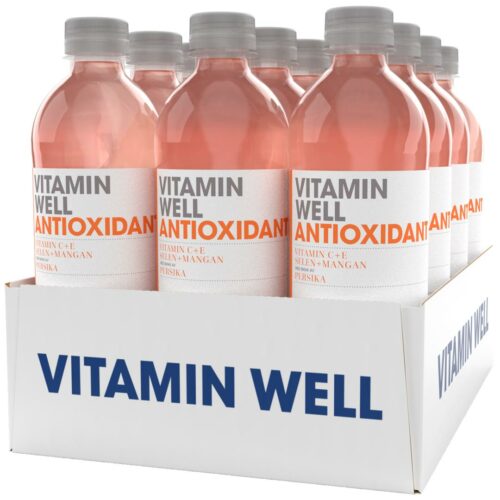 12 X Vitamin Well 500 Ml Antioxidant Persika