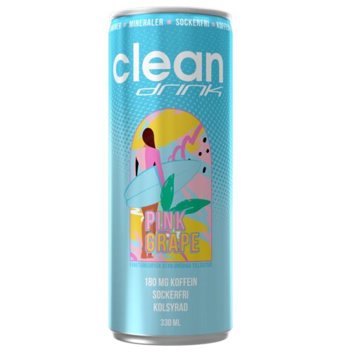 Clean Drink 330 Ml Pink Grape