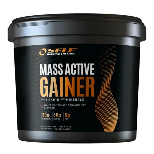 Self Omninutrition Mass Active Gainer 4 Kg White Chocolate Strawberry